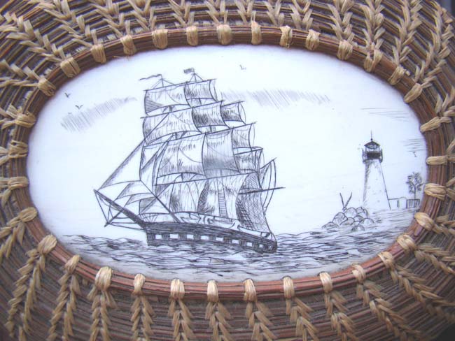 A Mattapoisett basket made by Helen Gaster circa 1972 — image 2